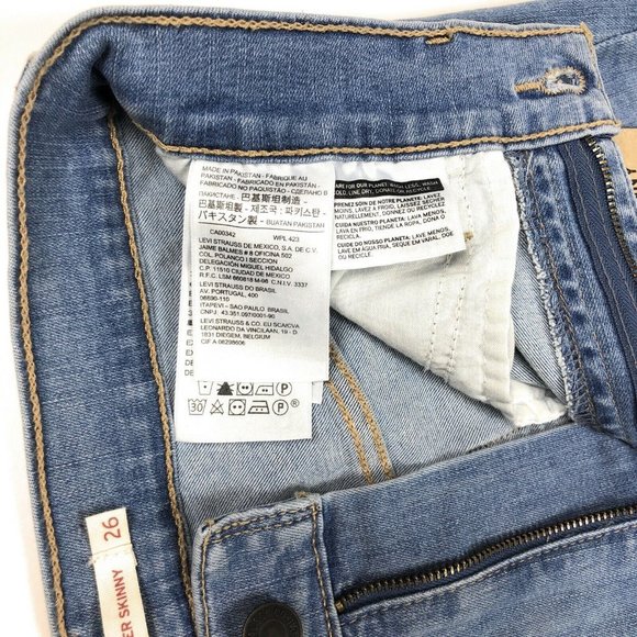 Levi's Mile High Rise Super Skinny Womens Jeans - Picture 7 of 12